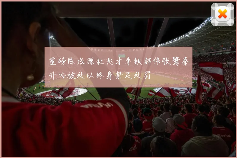 重磅陈戌源杜兆才李铁郝伟张鹭秦升均被处以终身禁足处罚